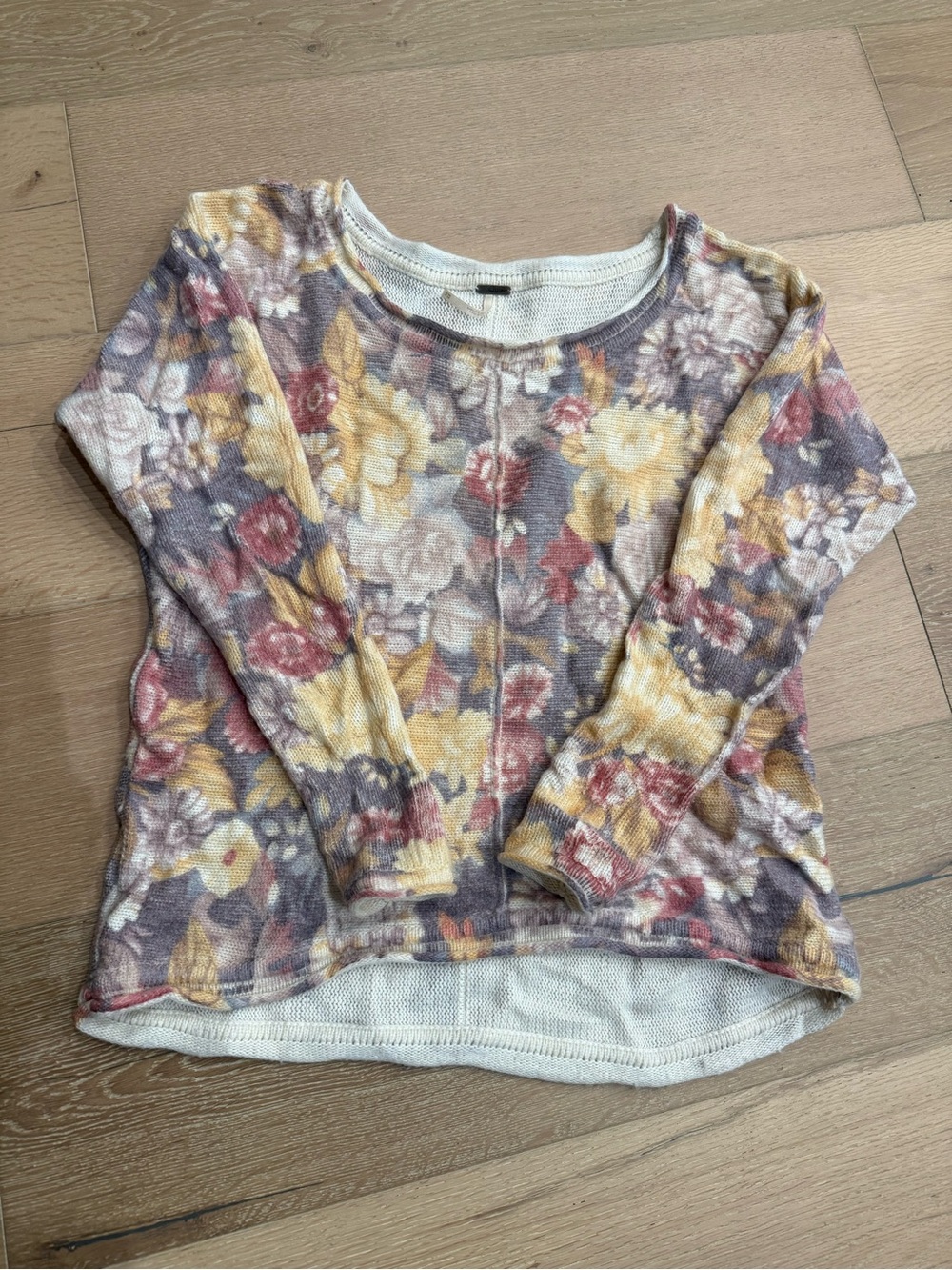 Free People Floral Sweater
